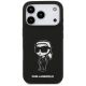 3. Karl Lagerfeld Silikonhülle mit Karl-Skizze und Logo (MagSafe) für iPhone 17 Pro – Schwarz