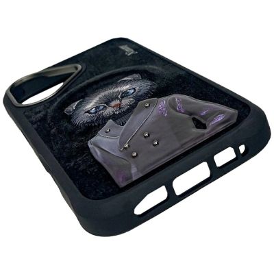 8. Nimmy Magnetische modische süße Haustier-MagSafe-Hülle für iPhone 16 - Schwarz