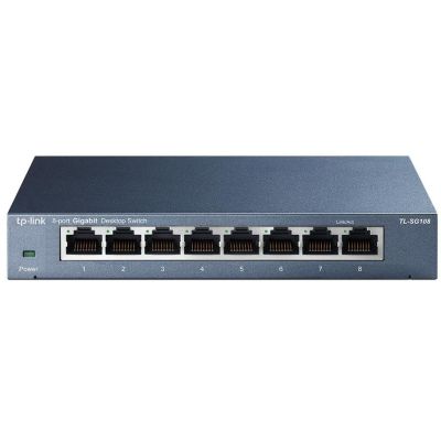 TP-Link TL-SG108 Unmanaged Gigabit Ethernet (10/100/1000) Schwarz