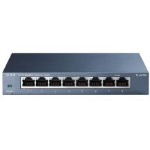 TP-Link TL-SG108 Unmanaged Gigabit Ethernet (10/100/1000) Schwarz