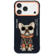 Nimmy Glasses Cool Dog Case für iPhone 17 Pro Max, Schwarz