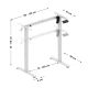 10. Elektrisches Tischgestell Xeno 1.7 White