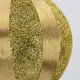 4. BRUCHSICHERE KUNSTSTOFF-KUGELN 8 CM GOLD 6 STÜCK STRIPES MICA