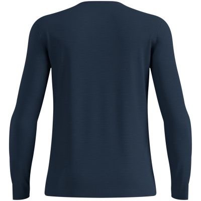 Odlo MERINO 160 BL TOP Herren-Thermoshirt mit Rundhalsausschnitt und langen Ärmeln, marineblau, Größe XL
