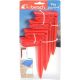 2. Wäscheklammern, Clips, Strandtuch- und Deckenhalter, 4 Stück, rot