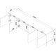 4. ISLA TV-Schrank 200x40x60 schwarz matt