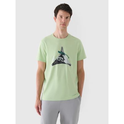 Herren-T-Shirt mit Aufdruck, regulär, Größe 4F 4FRAW24TTSHM2301-41S