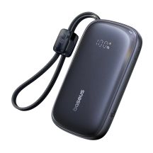 Baseus EnerFill FC21 Qpow 3 Ultra 10000mAh 45W Powerbank mit integriertem Trageband - Schwarz