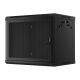 8. Wandregalschrank 19" 9U 600X450 SCHWARZ PERFORIERT TÜR LANBERG (FLAT PACK)