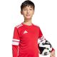 5. adidas Squadra 25 Langarmtrikot für Kinder Rot und Weiß JJ0041