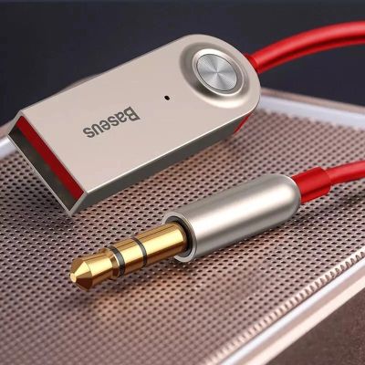 17. Baseus BA01 Bluetooth 5.0 Audioempfängerkabel AUX-Klinke Audioadapter schwarz (CABA01-01)