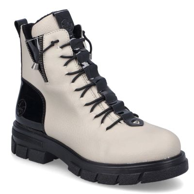 8. Gefütterte beige Damen-Arbeitsstiefel Rieker Z9152-60