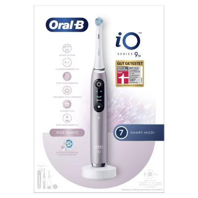 43. Oral-B iO Series 9 Zahnbürste mit Rosenquarz-Finish