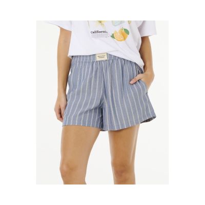 RIP CURL Damen Beach Days Nadelstreifen-Shorts Blau
