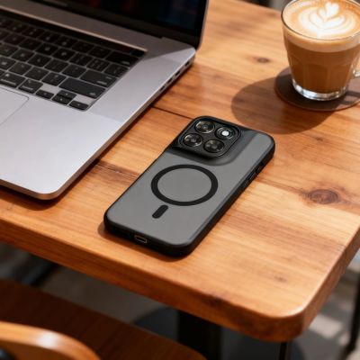 3. Tech-Protect Magmat MagSafe Hülle für Motorola Moto G67 / G77 – Mattschwarz