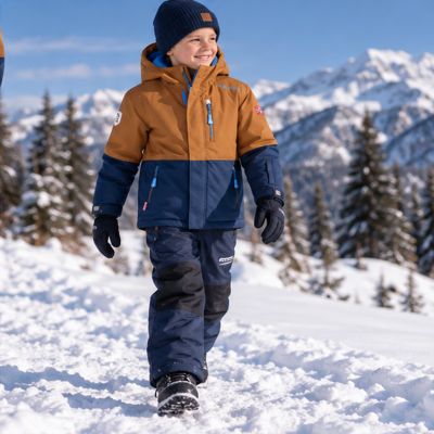 5. Kinder-Winterjacke Trollkids Kids Hallingdal Jacket, Outdoor, orange/blau (226-805)
