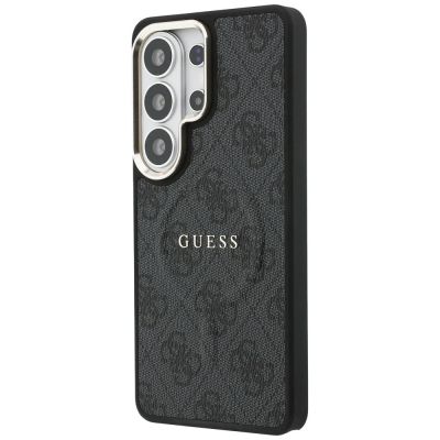 2. Guess 4G Embossed Ring MagSafe Hülle für Samsung Galaxy S26 Ultra - Schwarz