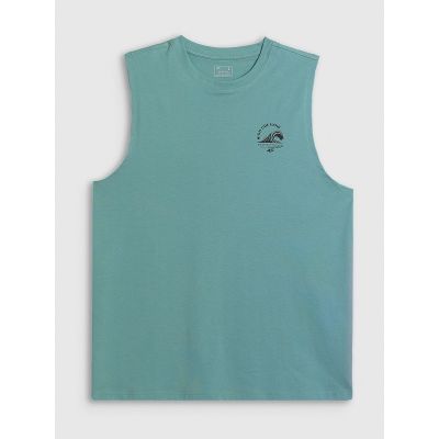 5. Lässiges, ärmelloses Herren-T-Shirt mit Aufdruck 4F 4FRSS26TSLEM365-47S