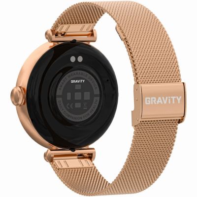 9. Smartwatch Gravity Roségold Weiß 2 Armbänder GT26-2