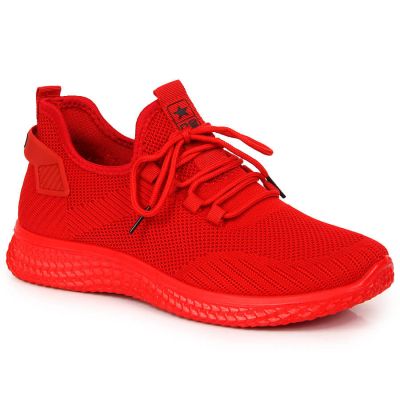 5. NEWS M EVE266B rote Textil-Sportschuhe 