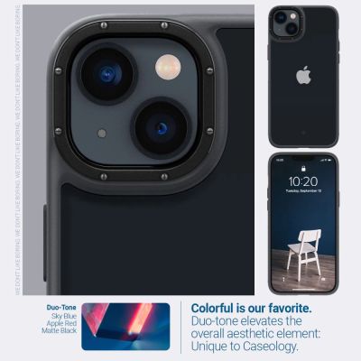6. Caseology Skyfall Hülle für iPhone 14 Plus – Mattschwarz