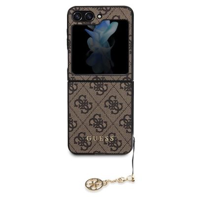 2. Guess 4G Charms Collection Hülle für Samsung Galaxy Z Flip 5 – braun