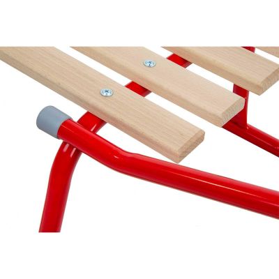 3. Metallschlitten für 2 Personen, rot