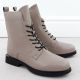 3. Damen-Ankle-Boots aus Leder, beige, Filippo DBT7222