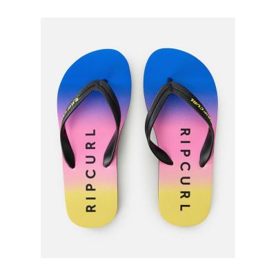 3. RIP CURL Lazed Fade Bloom Open Toe Beach Flip-Flops - Bo Turquoise