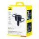 4. Baseus Enjoyment Max 60W Autoladegerät mit zwei einziehbaren USB-C-Kabeln – Schwarz
