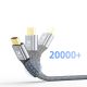 6. Wozinsky WPS-16AYL3S DisplayPort 2.1 Kabel 80 Gbit/s 16K@60Hz 8K@120Hz 4K@240Hz HDR HDCP DSC 3m - Schwarz