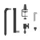 12. BOYA MIC ARM LP Flacher Mikrofonarm mit Klemme – Schwarz
