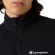 4. Champion Herren-Fleece-Sweatshirt mit halbem Reißverschluss, Schwarz, 220446 KK001