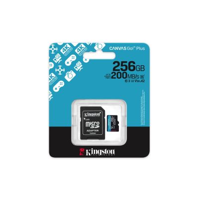 5. KINGSTON microSDXC Canvas Go Plus 256 GB + Adapter