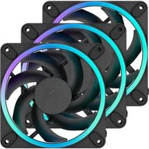 Fractal Design Momentum 12 RGB Computergehäuselüfter 12 cm Schwarz 3 Stück.