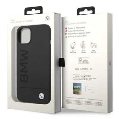 9. Hülle BMW BMHMP14MSLBLBK iPhone 14 Plus 6.7 "schwarz / schwarz Hardcase Silikon Signature Logo Magsafe