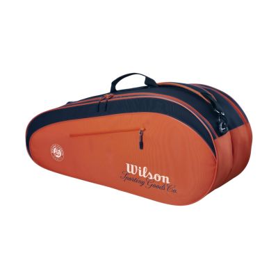 Wilson Roland Garros 2026 Team 6PK Tennistasche Orange und Marineblau WR8053301001