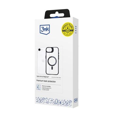 13. 3mk Satin Armor MagCase für Apple iPhone 16e / SE 4 - Transparent