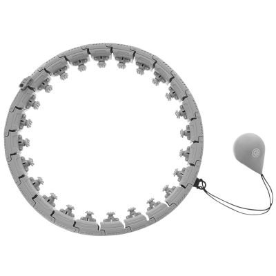 14. HULA HOP MIT MASSAGEGERÄT UND GEWICHT GRAU ENERO FIT