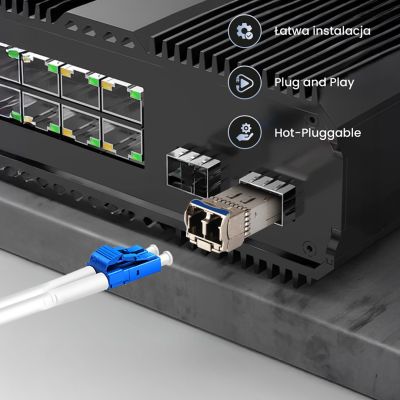 3. Extralink SFP+ 10G 2er-Pack | SFP+ Modul | 10 Gbit/s, LC/UPC, 1310 nm, 2 km, Singlemode, DOM (EX.35917) Netzwerk-Relay-Modul