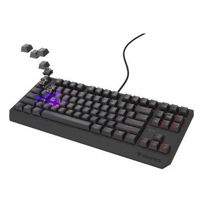 GENESIS Thor 230 TKL Gaming-Tastatur, USB, QWERTY, US-Englisch, Schwarz