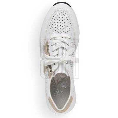 20. Rieker W N6304-80 weiße Lederkeilschuhe