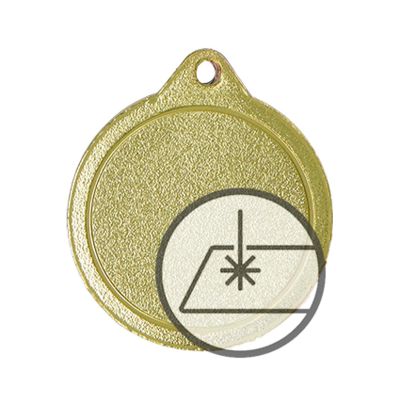 2. Medaille mit Gravur auf Laminat