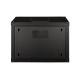 4. Digitus Unique 19" 7U 600x600 Wand-Netzwerkschrank, Glastür, schwarz, ungeteilt, montiert, 100 kg