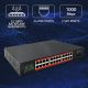 4. Qoltec Netzwerk-Switch Gigabit Ethernet | 24x RJ45 | 2x SFP | 1000 Mbit/s