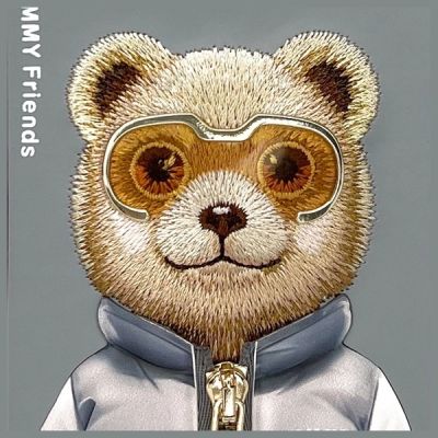 7. Nimmy Cool&Cute 2.0 Bear Case für iPhone 16 Pro - Grau