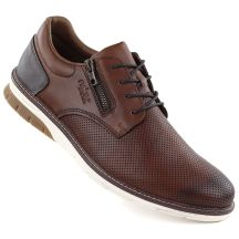 Rieker 14412-24 Herren-Komfortschuhe aus braunem Leder