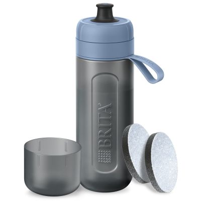 Brita Active Filterflasche, Pastellblau, 2 Scheiben