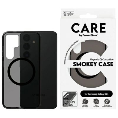 CARE by PanzerGlass Flagship QI Case für Samsung Galaxy S24 - Schwarz