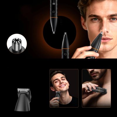 18. MAXGROOM LK-892 Multifunktionstrimmer mit austauschbaren Aufsätzen – schwarz
